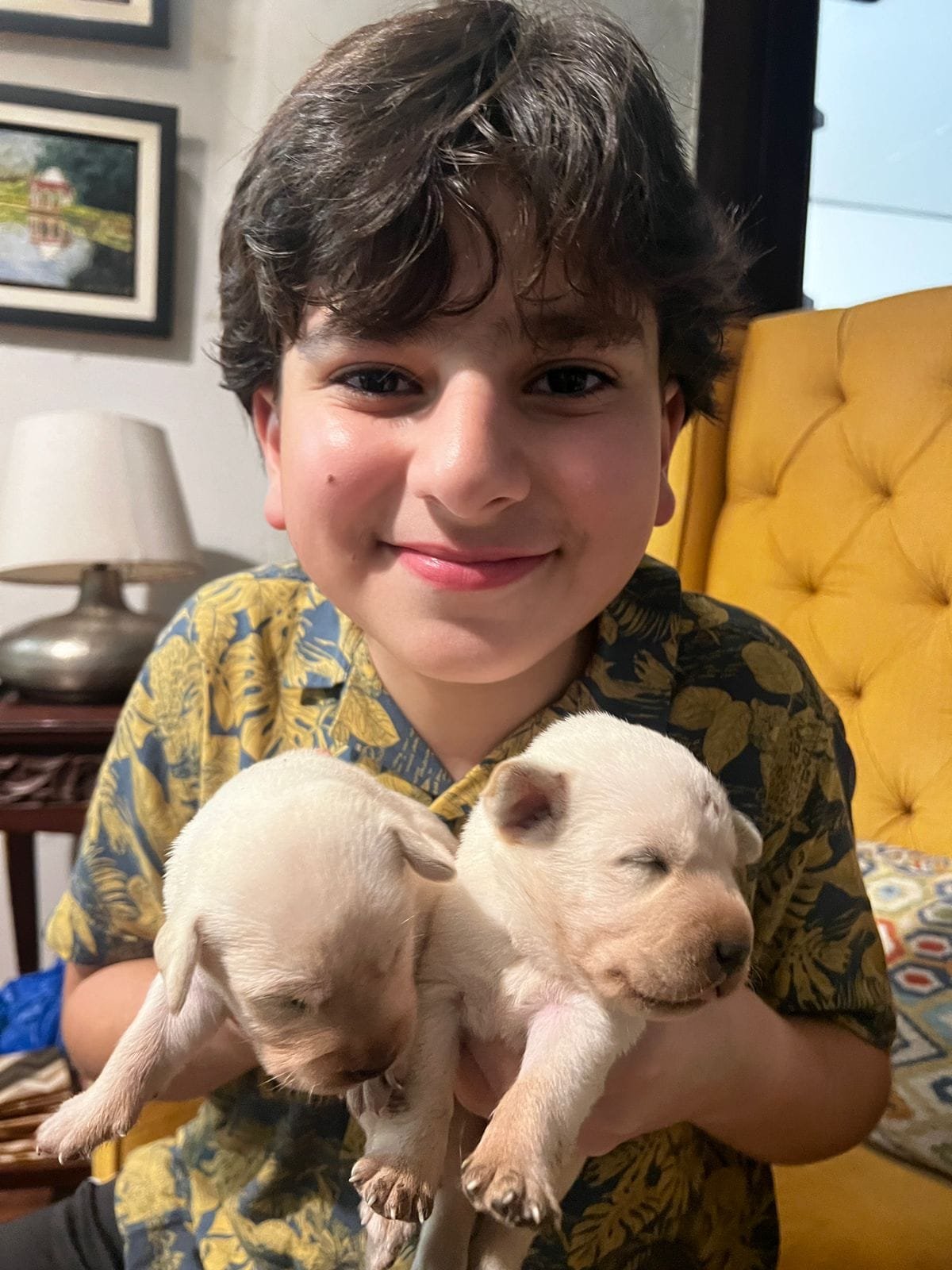 Isaac Czar with dog
